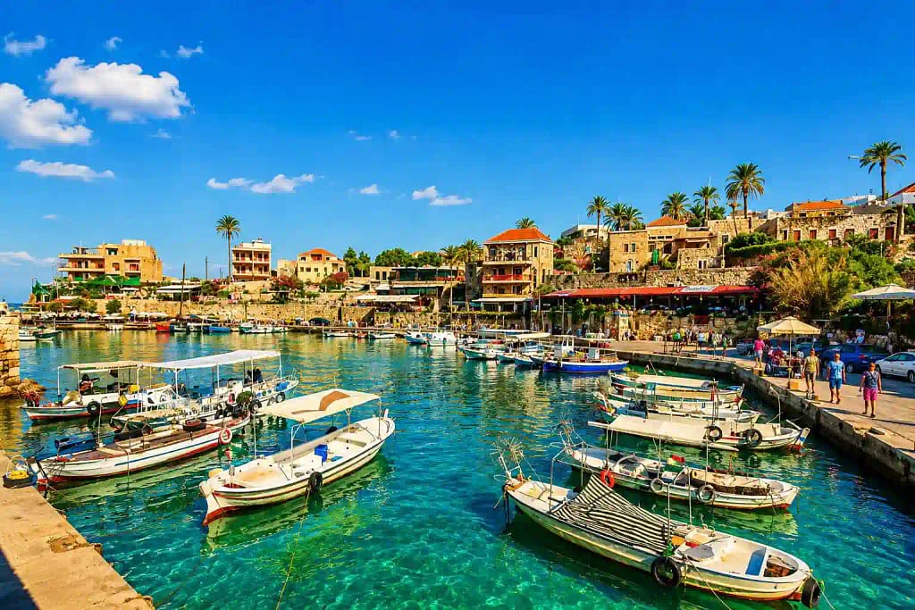 The ancient harbour and old town of Byblos (Jbeil), Lebanon