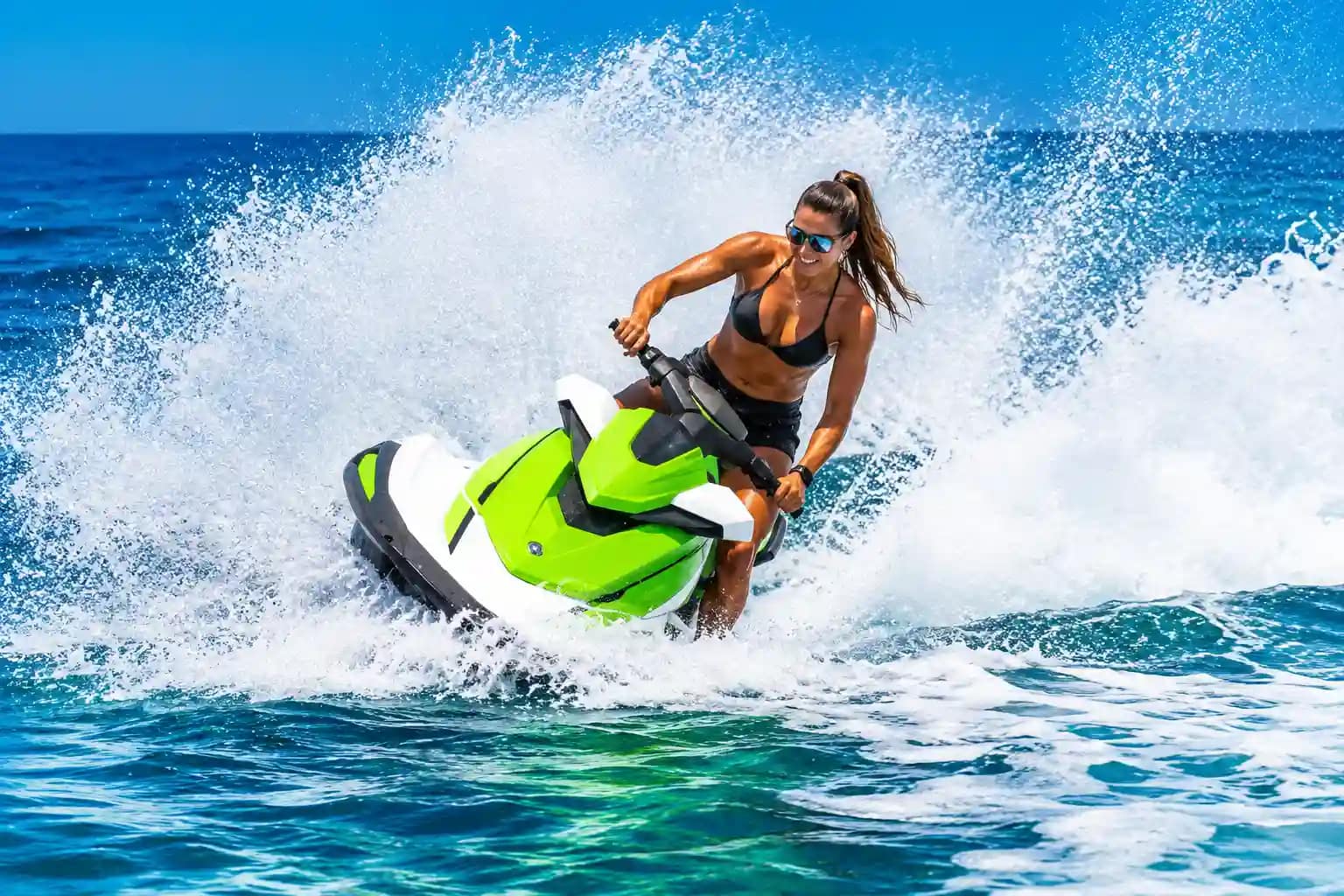 Jet ski on the sea in Beirut, Lebanon