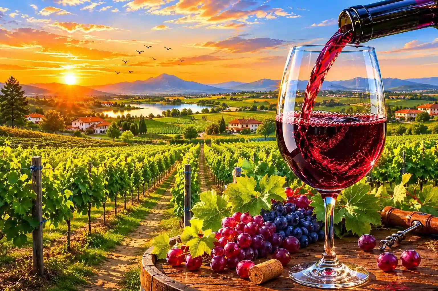 Wine tasting at a Lebanese winery